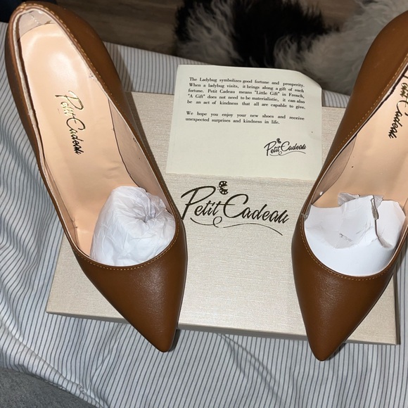Petit Bateau Shoes - Petit eadeau caramel chestnut stiletto